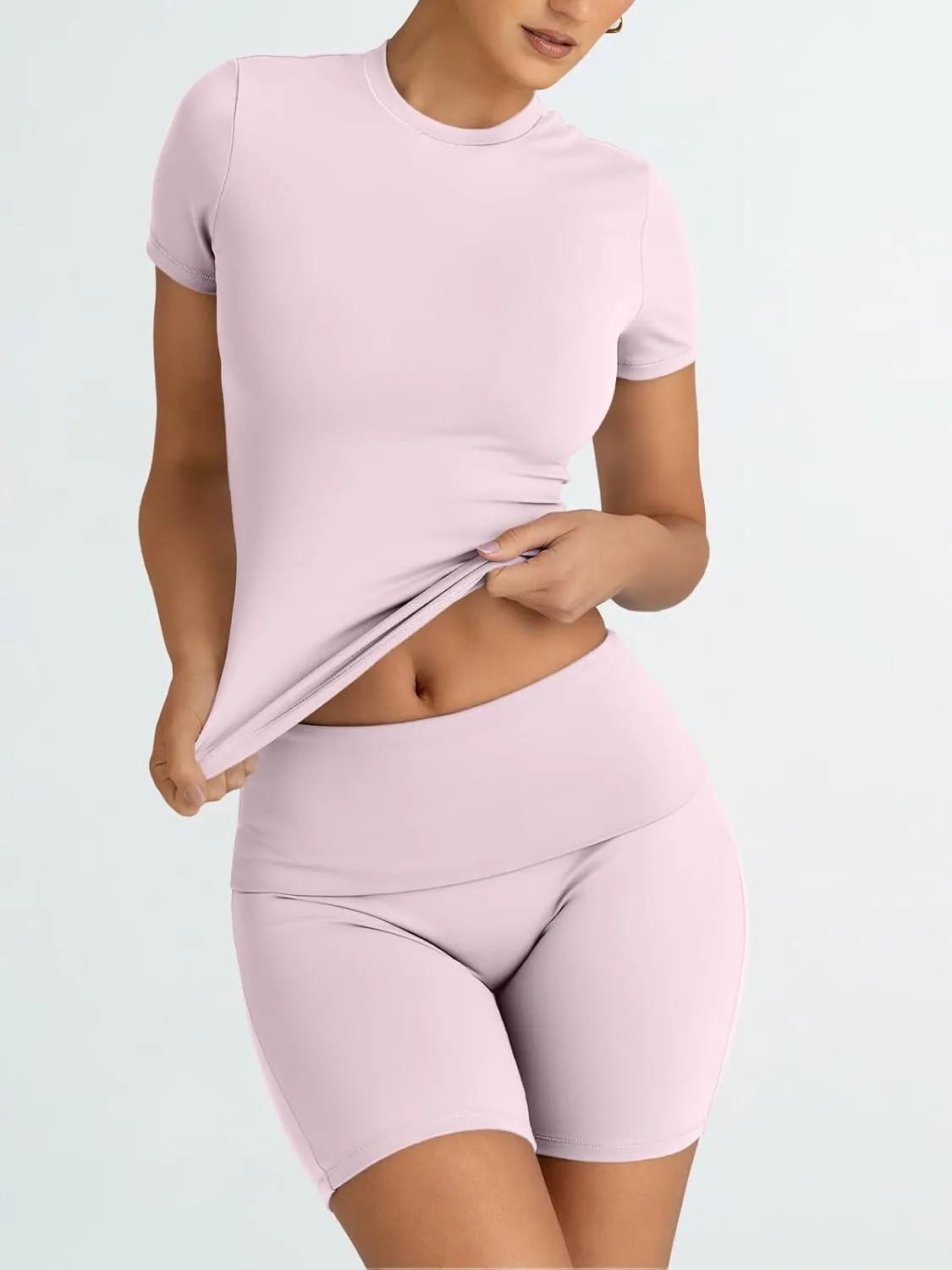 Trendy Queen Womens 2 Piece Workout Sets Short Matching Lounge Sets Summer Clothes Going Out Gym Outfits
