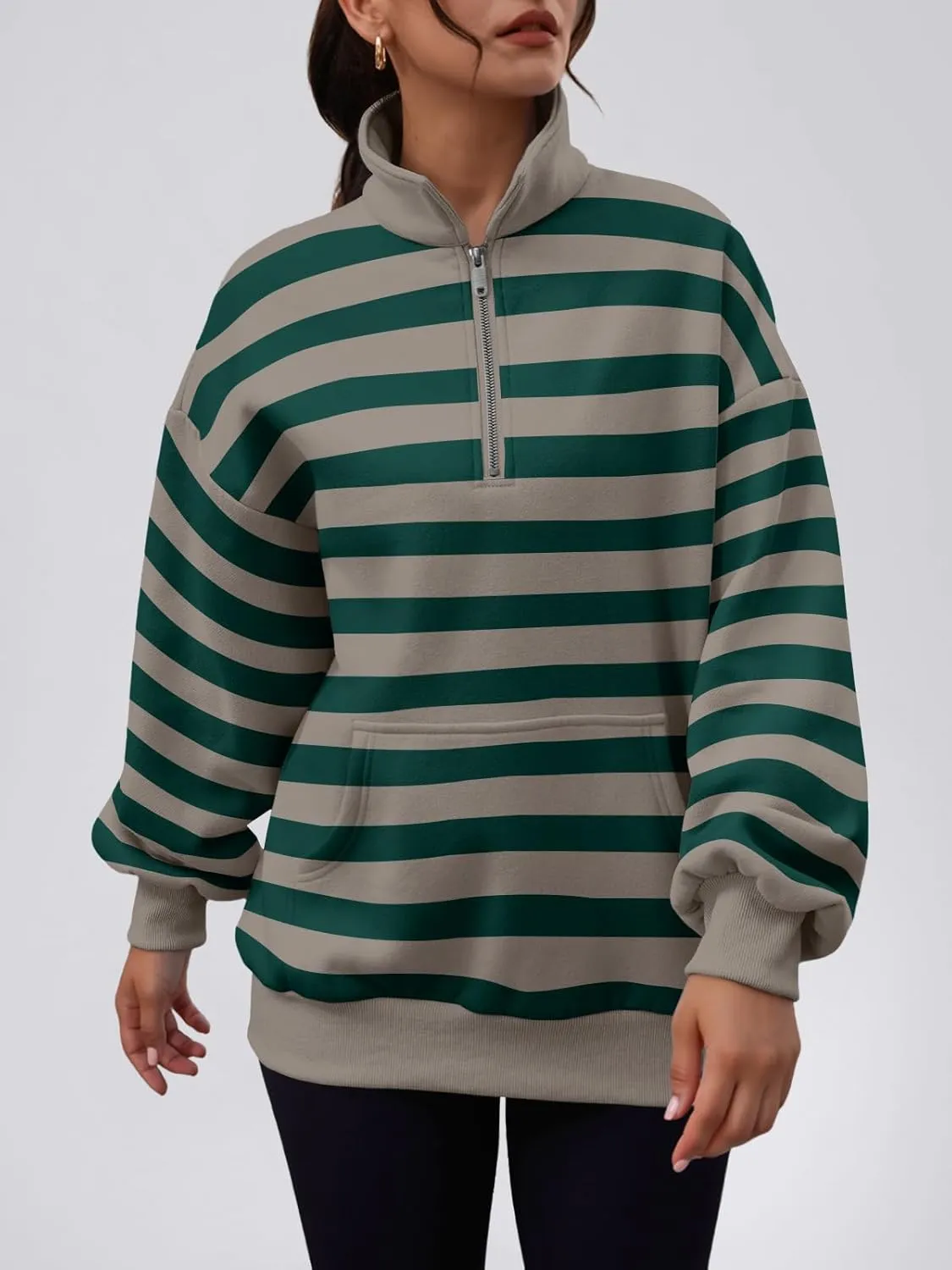 Trendy Queen Womens Zip Up Hoodies Oversized Sweatshirts Preppy Clothes Fall Teen Girls Outfits Fashion Crewneck Pullover