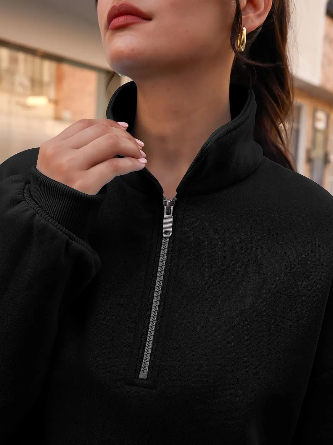 Trendy Queen Womens Zip Up Hoodies Oversized Sweatshirts Preppy Clothes Fall Teen Girls Outfits Fashion Crewneck Pullover