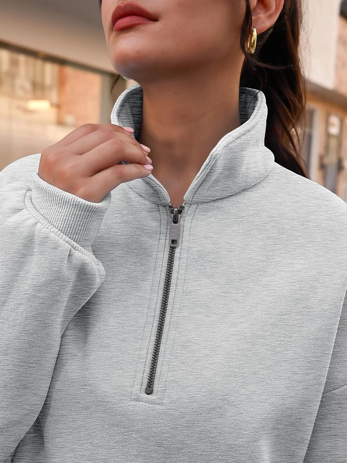 Trendy Queen Womens Zip Up Hoodies Oversized Sweatshirts Preppy Clothes Fall Teen Girls Outfits Fashion Crewneck Pullover