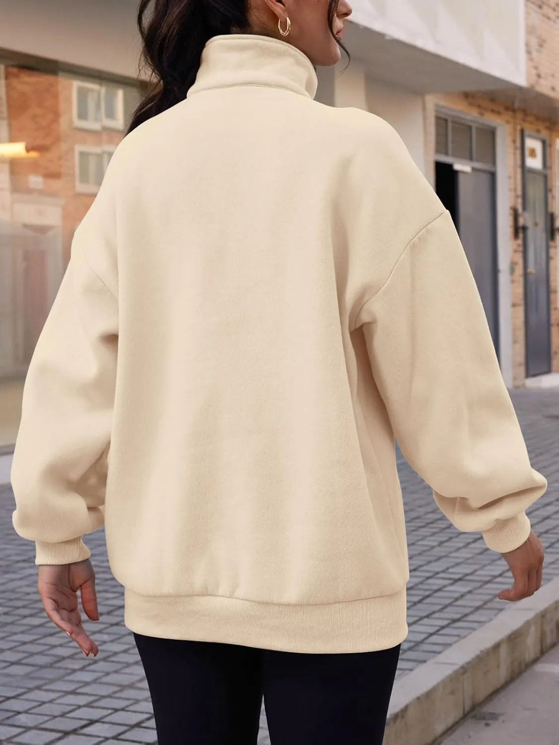 Trendy Queen Womens Zip Up Hoodies Oversized Sweatshirts Preppy Clothes Fall Teen Girls Outfits Fashion Crewneck Pullover