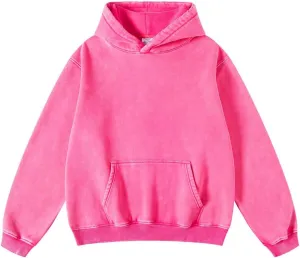 VFIVE UNFOUR Retro Washed Thick Cotton Hoodies Winter Oversized Hoodies Warm Vintage Sweatshirts