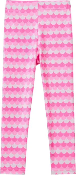 VIKITA Girls Soft Stretchy Leggings Sparkly Active Workout Pants for Toddler Kids Colorful Pattern Ages 2-12