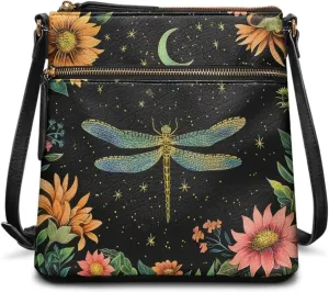 Women Hobo Bag Crossbody Shoulder Purse Multi Pocket Satchel Handbag with Adjustable Strap