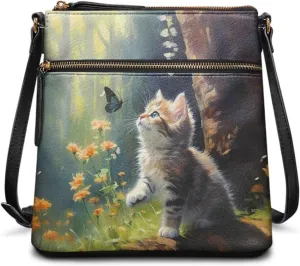 Women Hobo Bag Crossbody Shoulder Purse Multi Pocket Satchel Handbag with Adjustable Strap