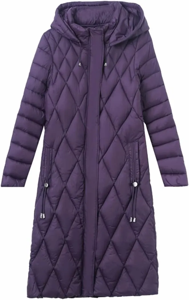Women Winter Long Jacket Hooded Casual Thicken Warm Padded Cotton Coat Female Parkas Overcoat