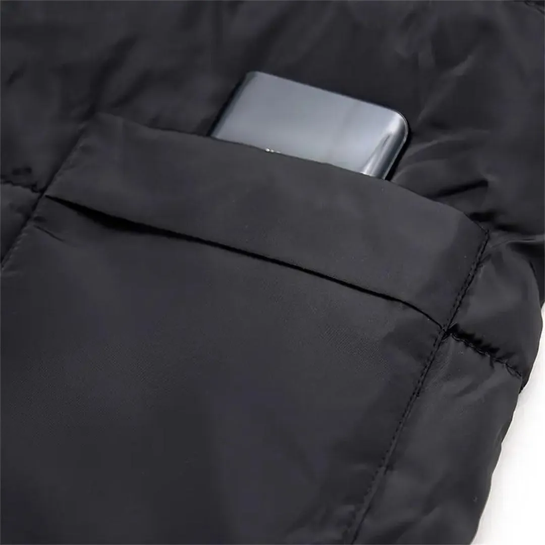 Women Winter Warm Thick Parka Snowwear Jacket Loose Hooded Cotton Padded Coat Mid-Length Overcoat