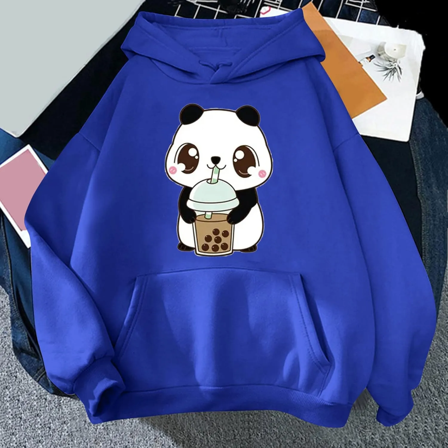 Womens Cute Graphic Hoodies 2024 Fall Outfits Oversized Hoodies for Teen Girls Trendy Long Sleeve Preppy Sweatshirts