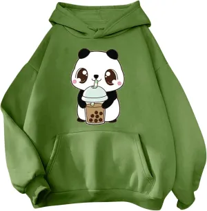 Womens Cute Graphic Hoodies 2024 Fall Outfits Oversized Hoodies for Teen Girls Trendy Long Sleeve Preppy Sweatshirts