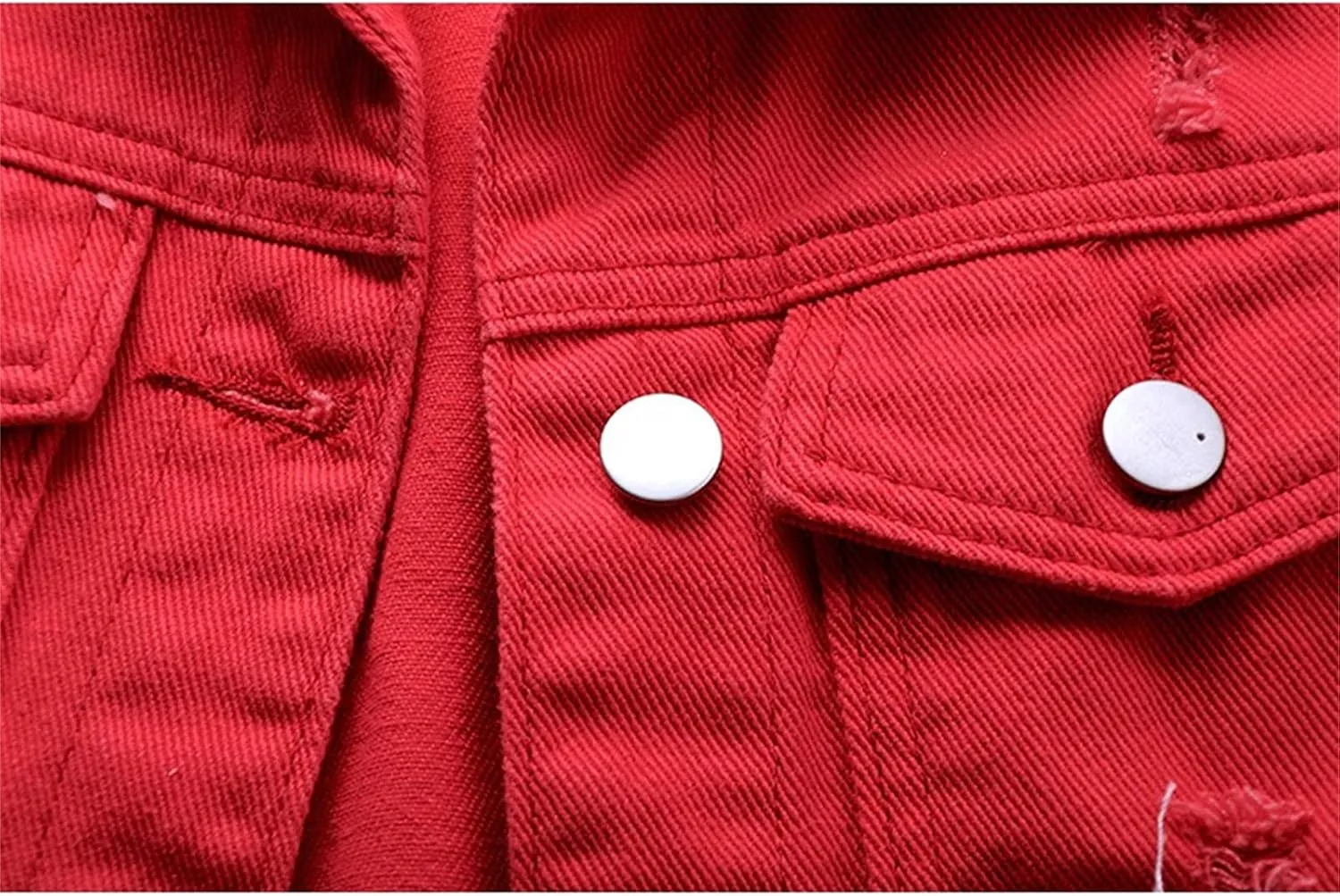 Womens Denim Vest Jacket Sleeveless Washed Ripped Crop Jacket Candy Color