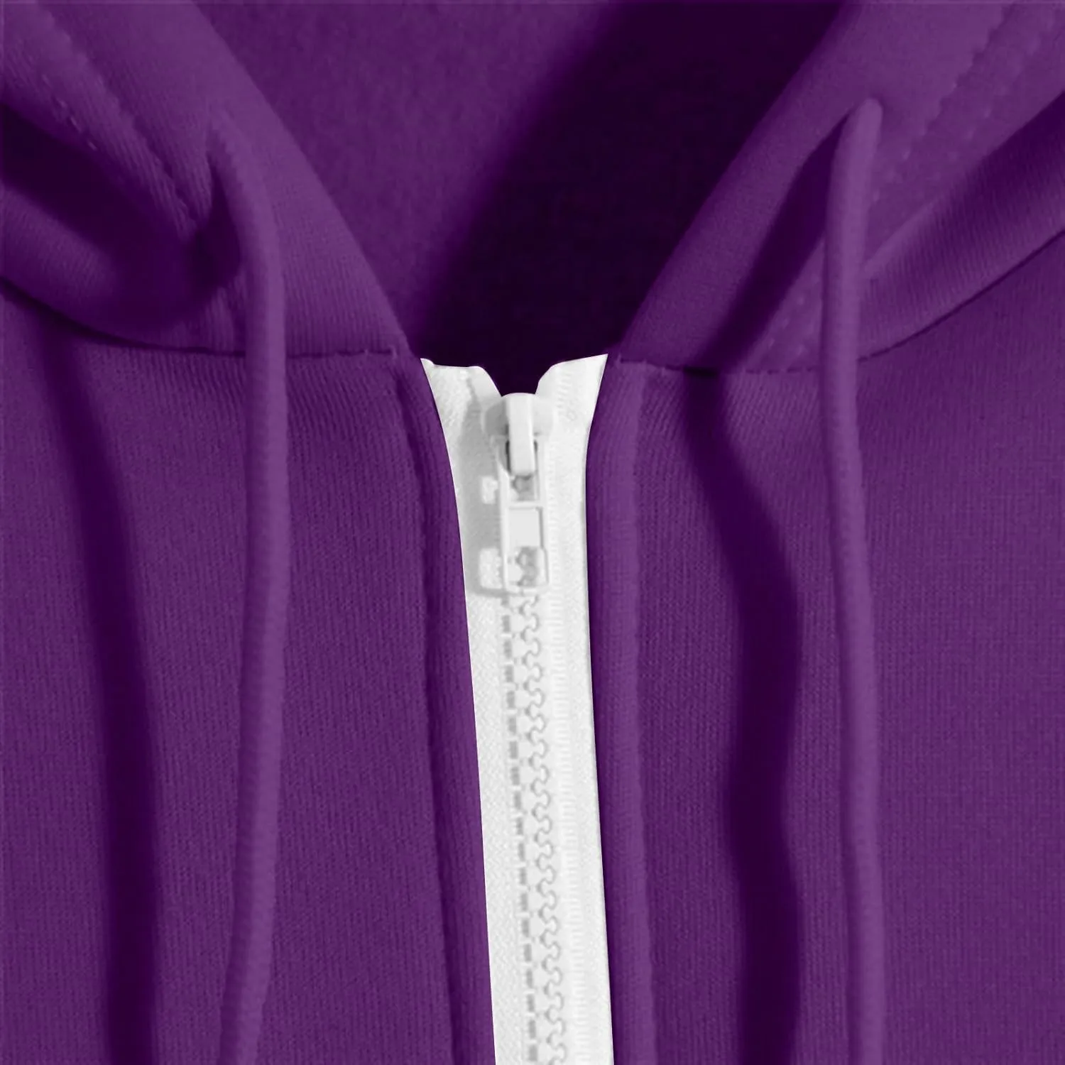 Women's Full Zip Up Hoodie Fall Jacket Oversized Casual Drawstring Collar Hooded Sweatshirts with Pockets Winter