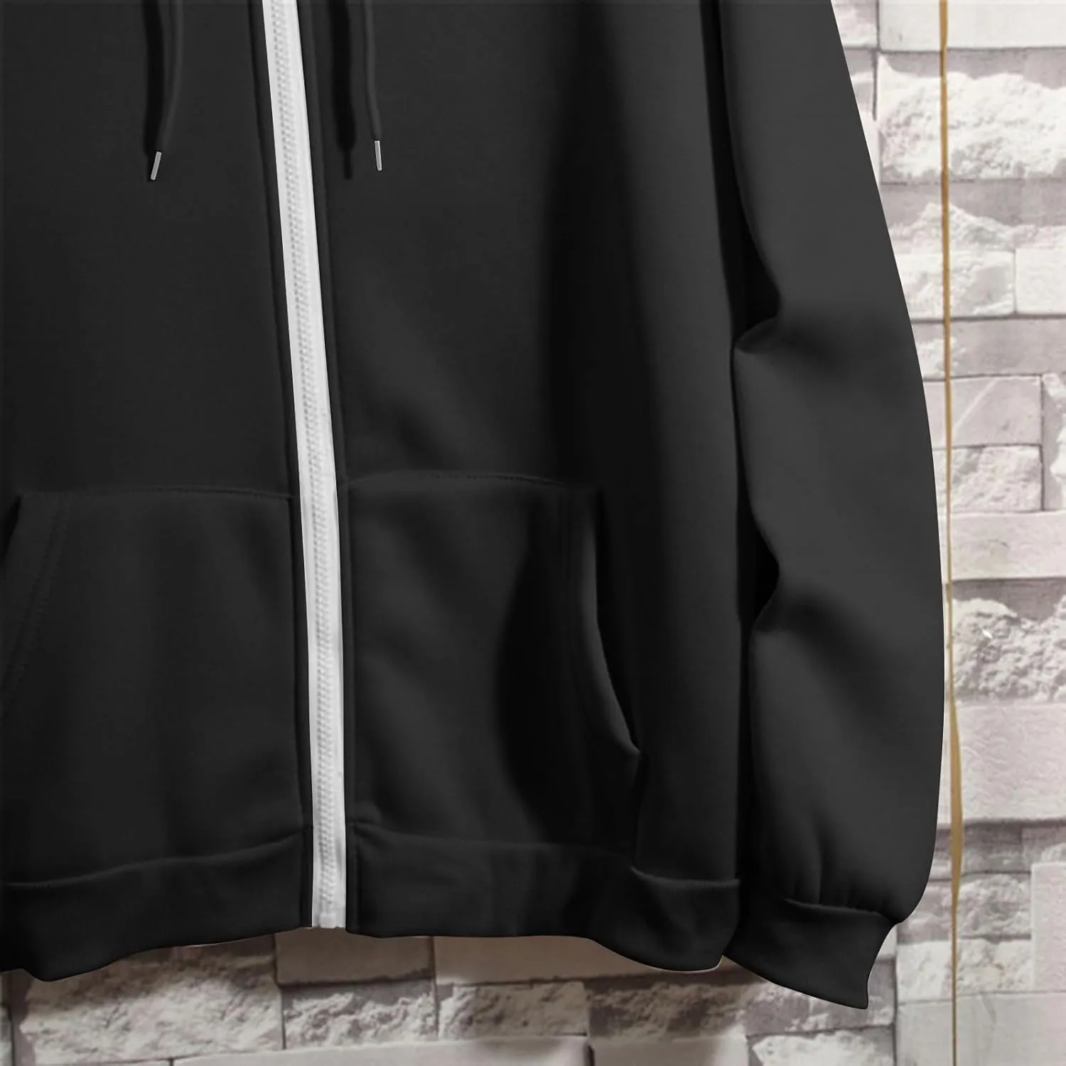Women's Full Zip Up Hoodie Fall Jacket Oversized Casual Drawstring Collar Hooded Sweatshirts with Pockets Winter