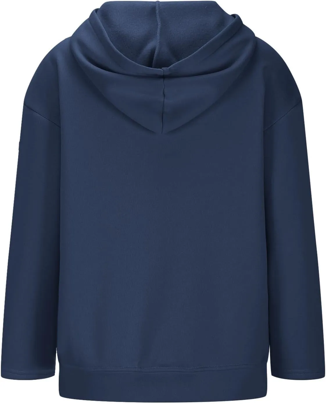 Women's Full Zip Up Hoodie Fall Jacket Oversized Casual Drawstring Collar Hooded Sweatshirts with Pockets Winter