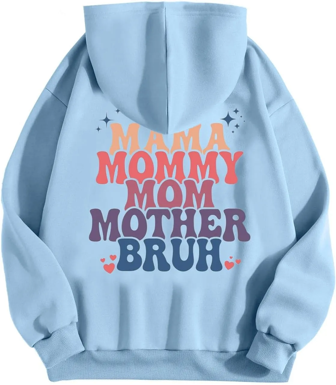 Womens Hoodies Letter Print Oversized Sweatshirt Long Sleeve Tops Pullover Fall Outfits with Pocket