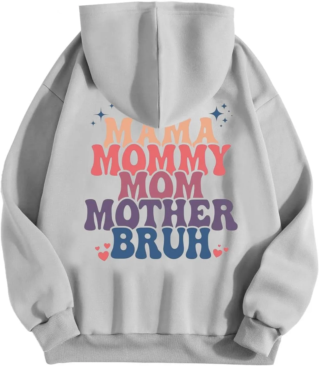 Womens Hoodies Letter Print Oversized Sweatshirt Long Sleeve Tops Pullover Fall Outfits with Pocket