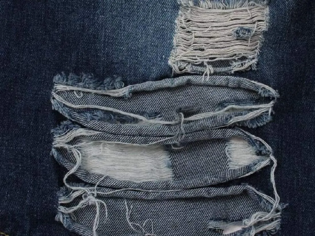 Women's Jean Jacket Long Sleeve Classic Distressed Tassels Denim Trucker