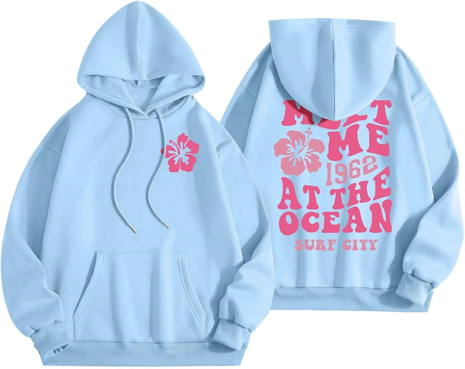 Women's Oversize Y2K Hoodies Teen Girls Cute Graphic Preppy Sweatshirts Trendy Long Sleeve Fall Hooded Sportswear