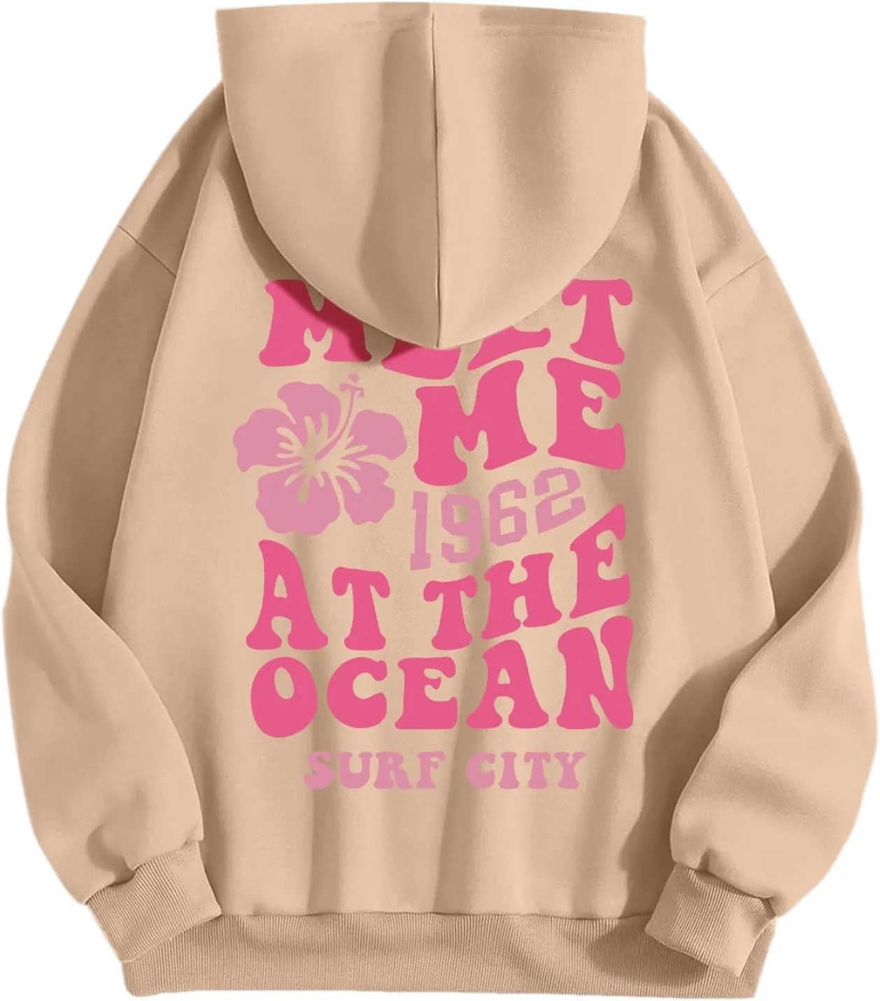 Women's Oversize Y2K Hoodies Teen Girls Cute Graphic Preppy Sweatshirts Trendy Long Sleeve Fall Hooded Sportswear