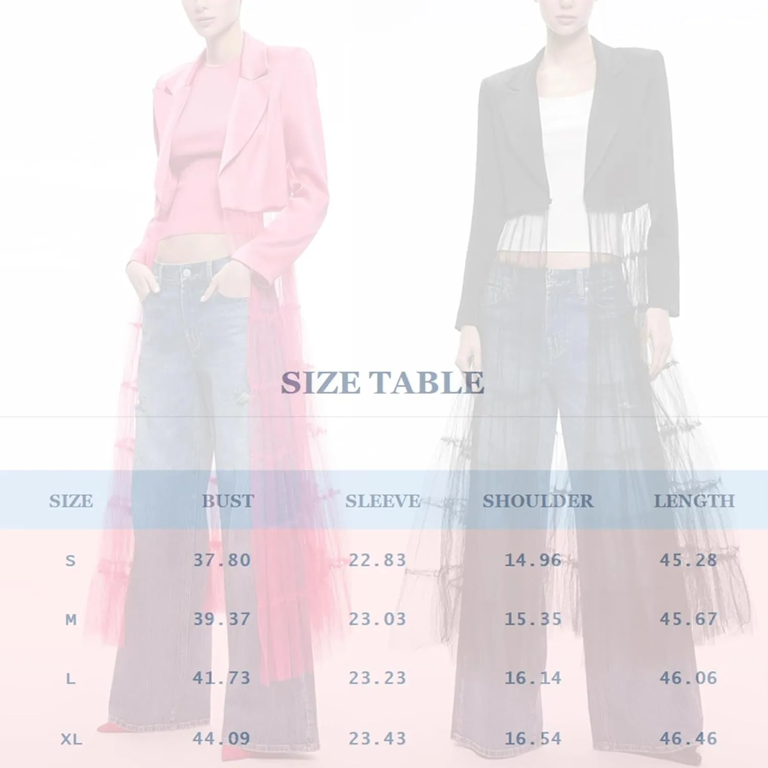 Women's satin tulle patchwork long sleeve small suit slim cardigan jacket tulle dress