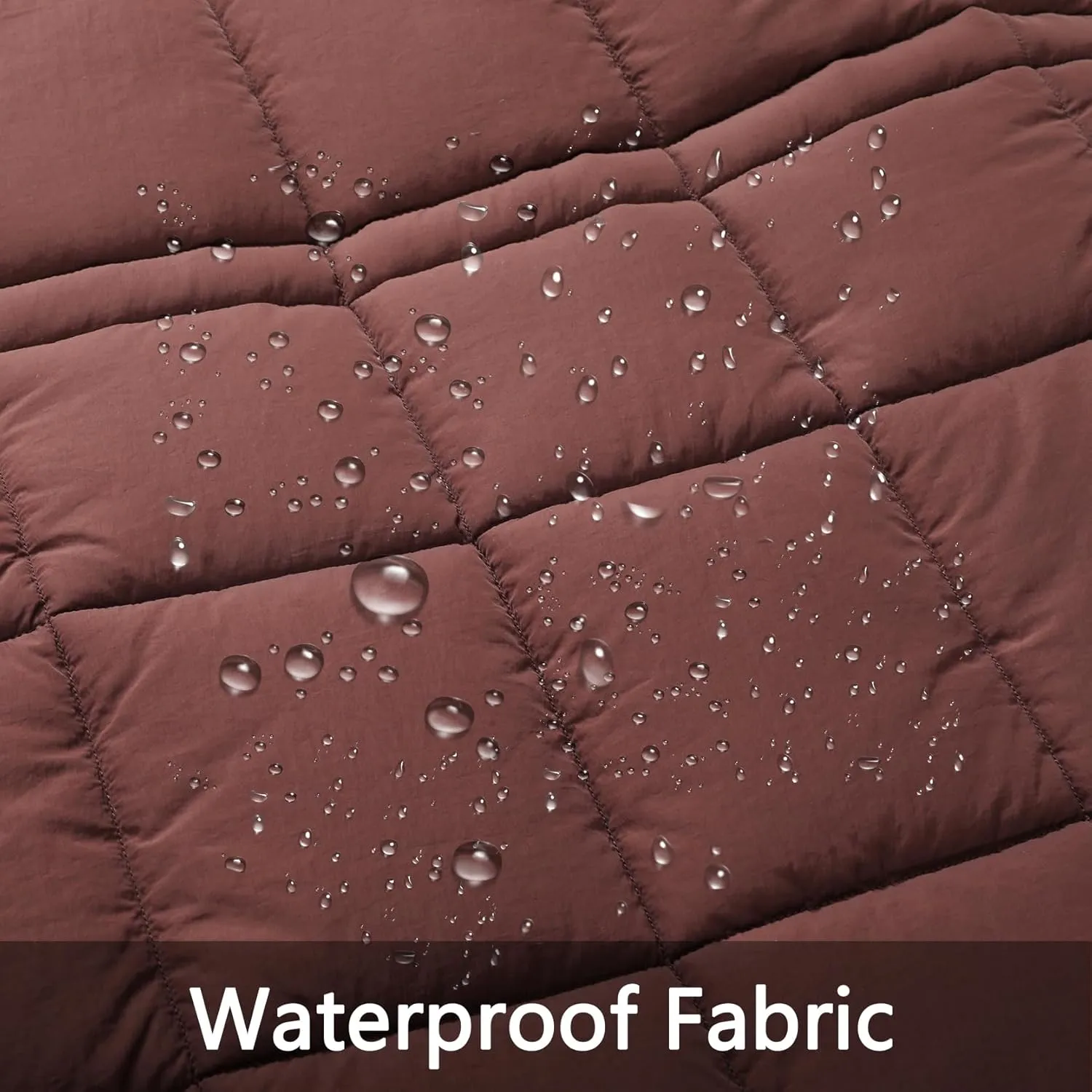 Women's Waterproof Long Winter Coat Thickened Down Alternative Jacket Warm Puffer Jacket Hooded Parka