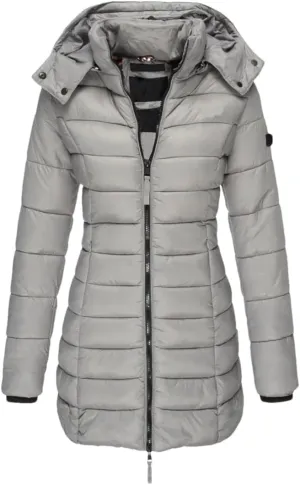 Women's Winter Cotton Coat Medium-Length Office Lady Padded Jacket Warm Down Coat