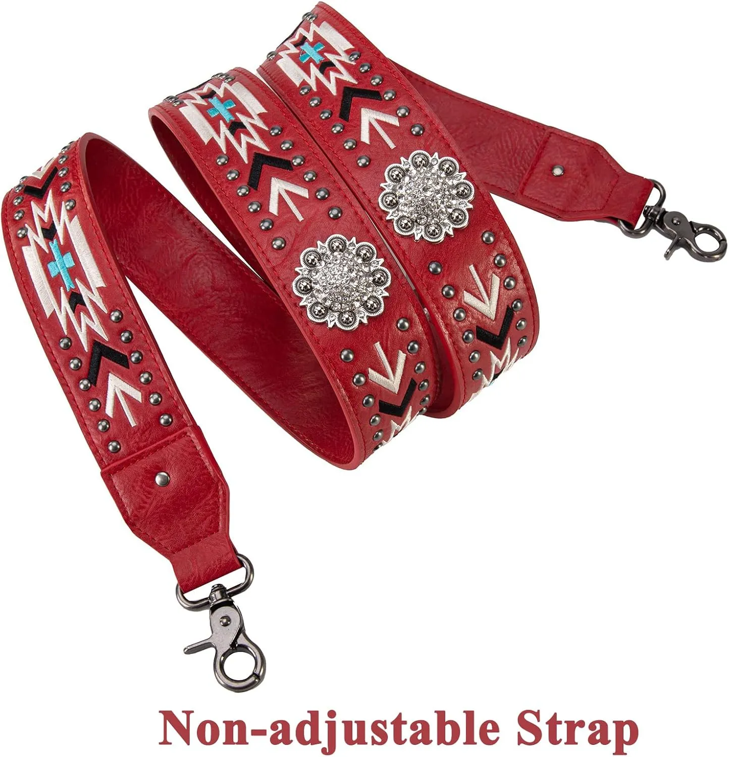 Wrangler Crossbody Bag for Women Boho Aztec Small Multi Pocket Crossover Purse