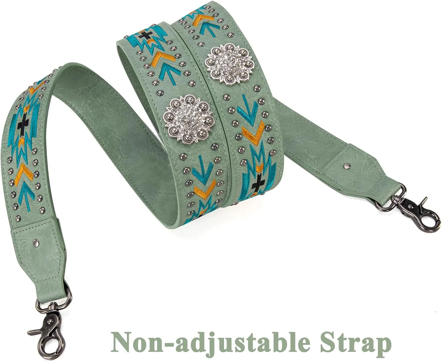 Wrangler Crossbody Bag for Women Boho Aztec Small Multi Pocket Crossover Purse