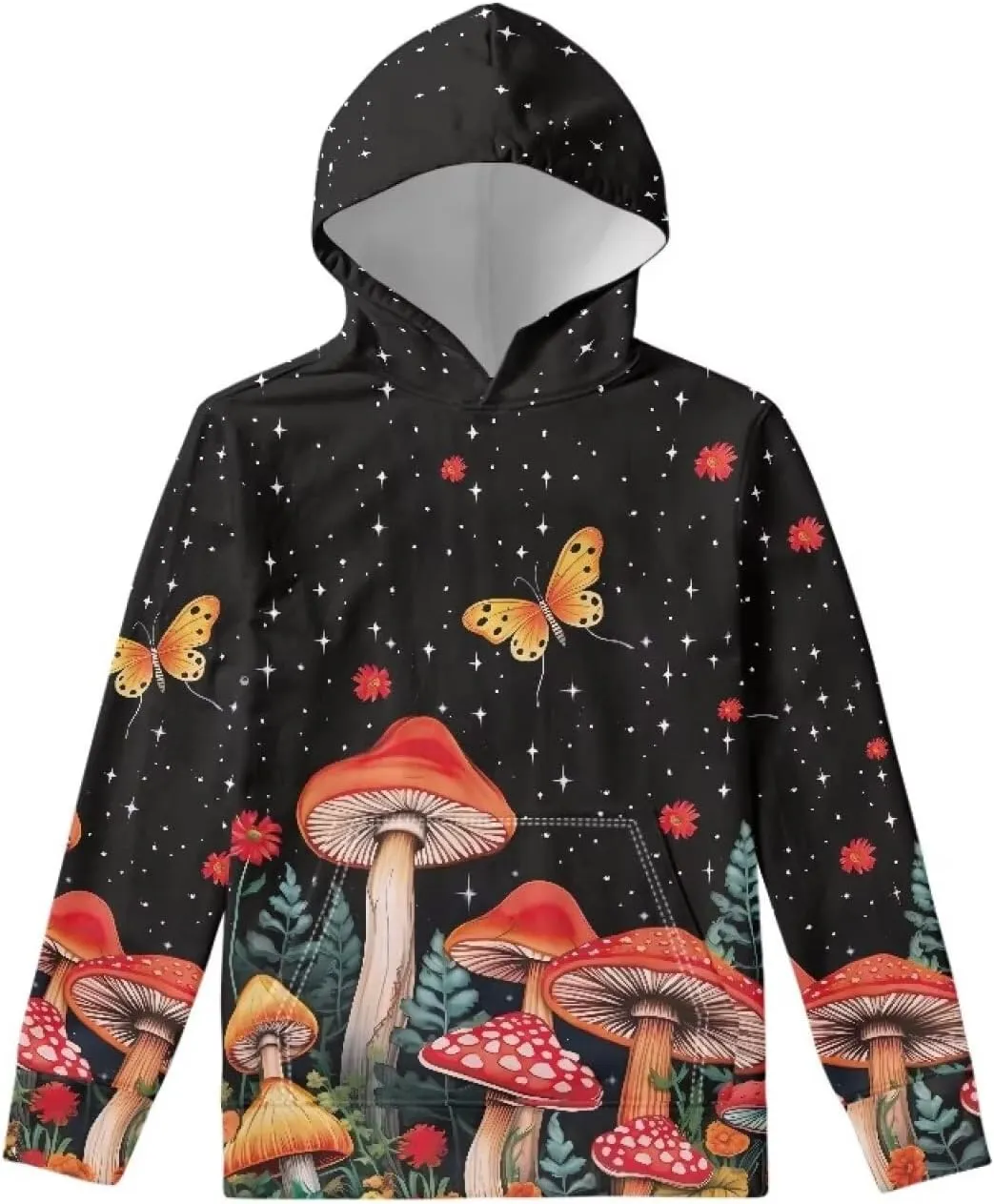 Xhuibop Kids Hoodies for Boys Girls Hoodie Sweatshirts with Drawstring Pullover Hooded 6-16 Size