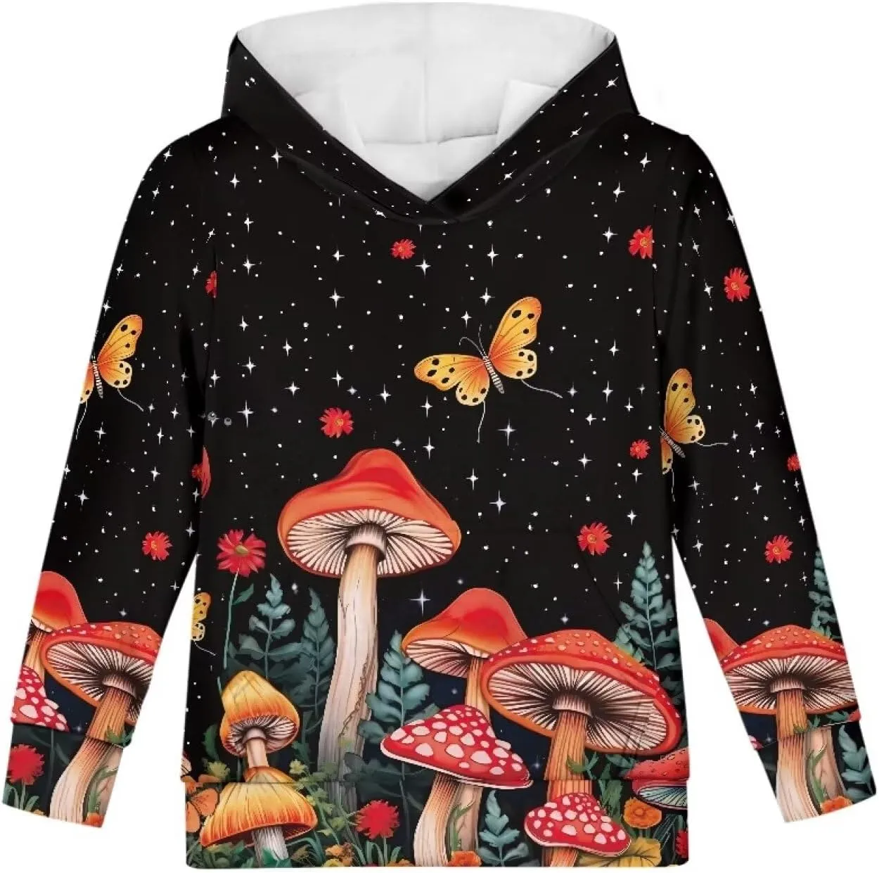 Xhuibop Kids Hoodies for Boys Girls Hoodie Sweatshirts with Drawstring Pullover Hooded 6-16 Size