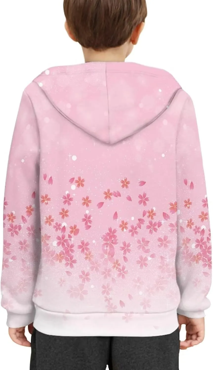 Xhuibop Kids Hoodies for Boys Girls Hoodie Sweatshirts with Drawstring Pullover Hooded 6-16 Size
