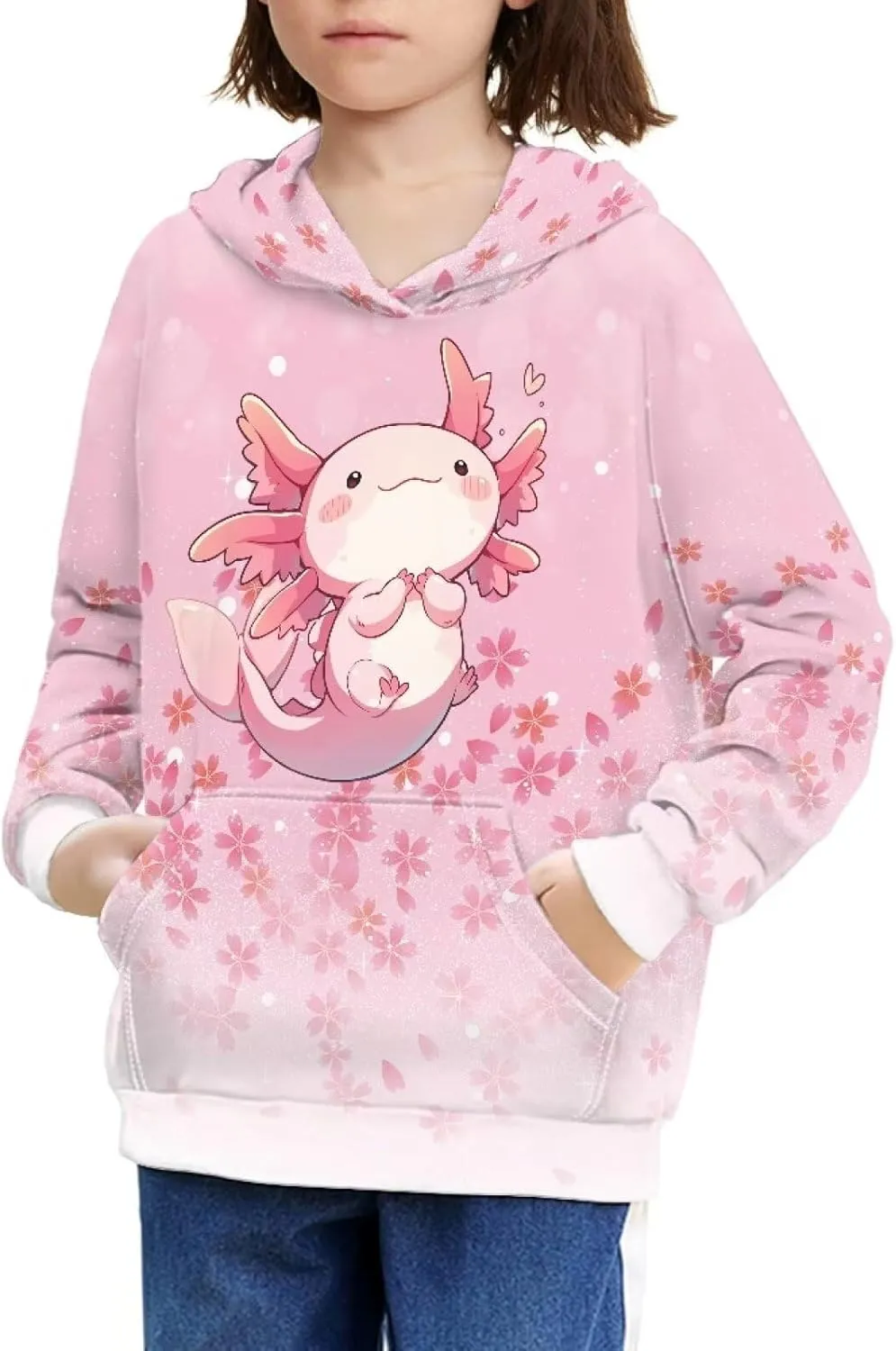 Xhuibop Kids Hoodies for Boys Girls Hoodie Sweatshirts with Drawstring Pullover Hooded 6-16 Size