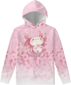 Xhuibop Kids Hoodies for Boys Girls Hoodie Sweatshirts with Drawstring Pullover Hooded 6-16 Size