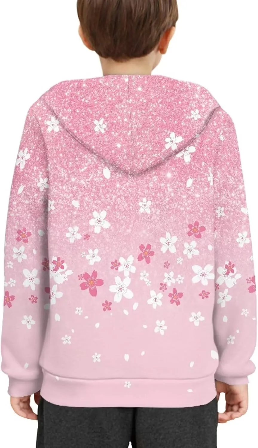 Xhuibop Kids Hoodies for Boys Girls Hoodie Sweatshirts with Drawstring Pullover Hooded 6-16 Size