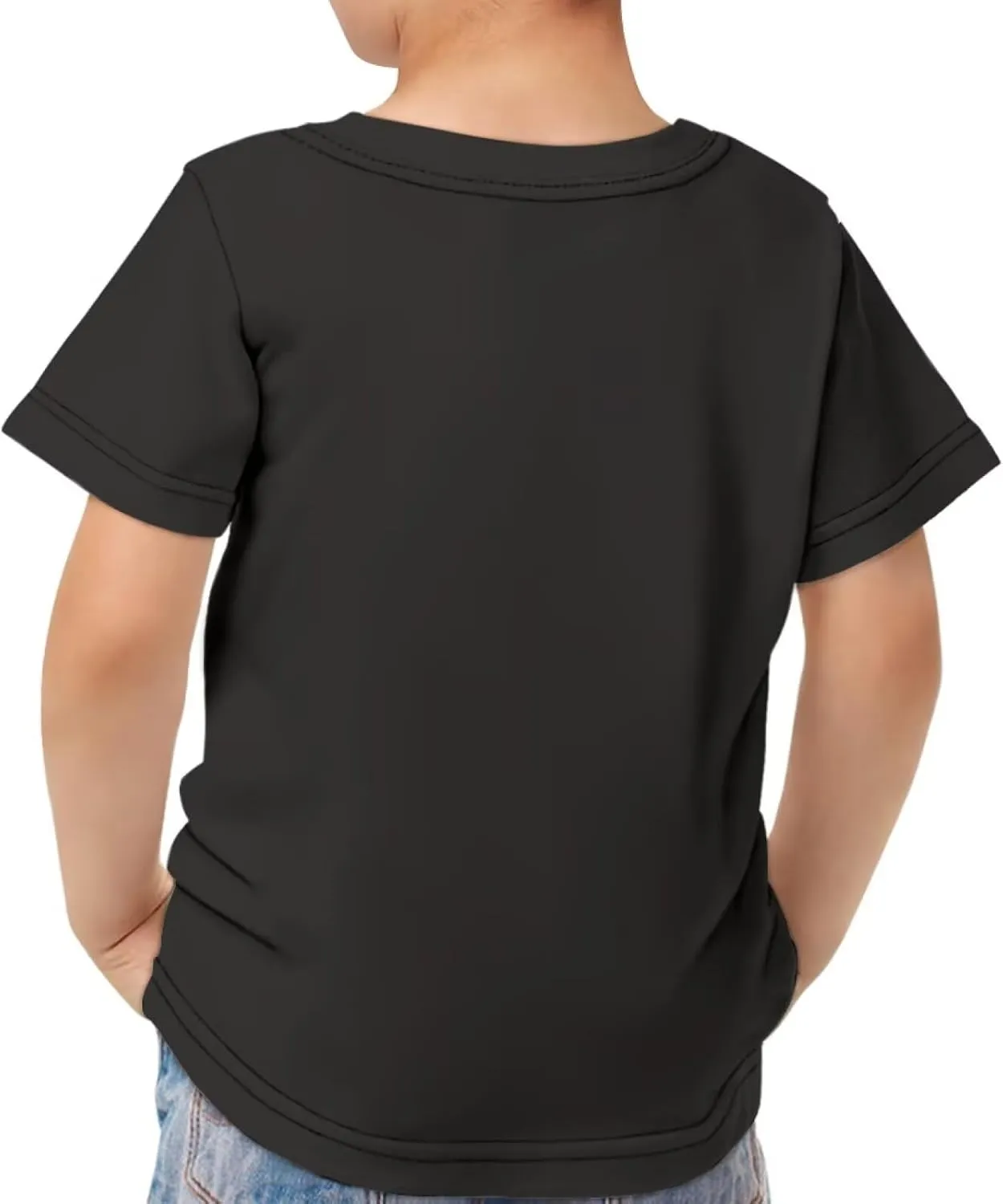 Xhuibop Kids Tshirts Girls Boys 3-16 Years Summer Clothes for Teens Loose Fitting Tops