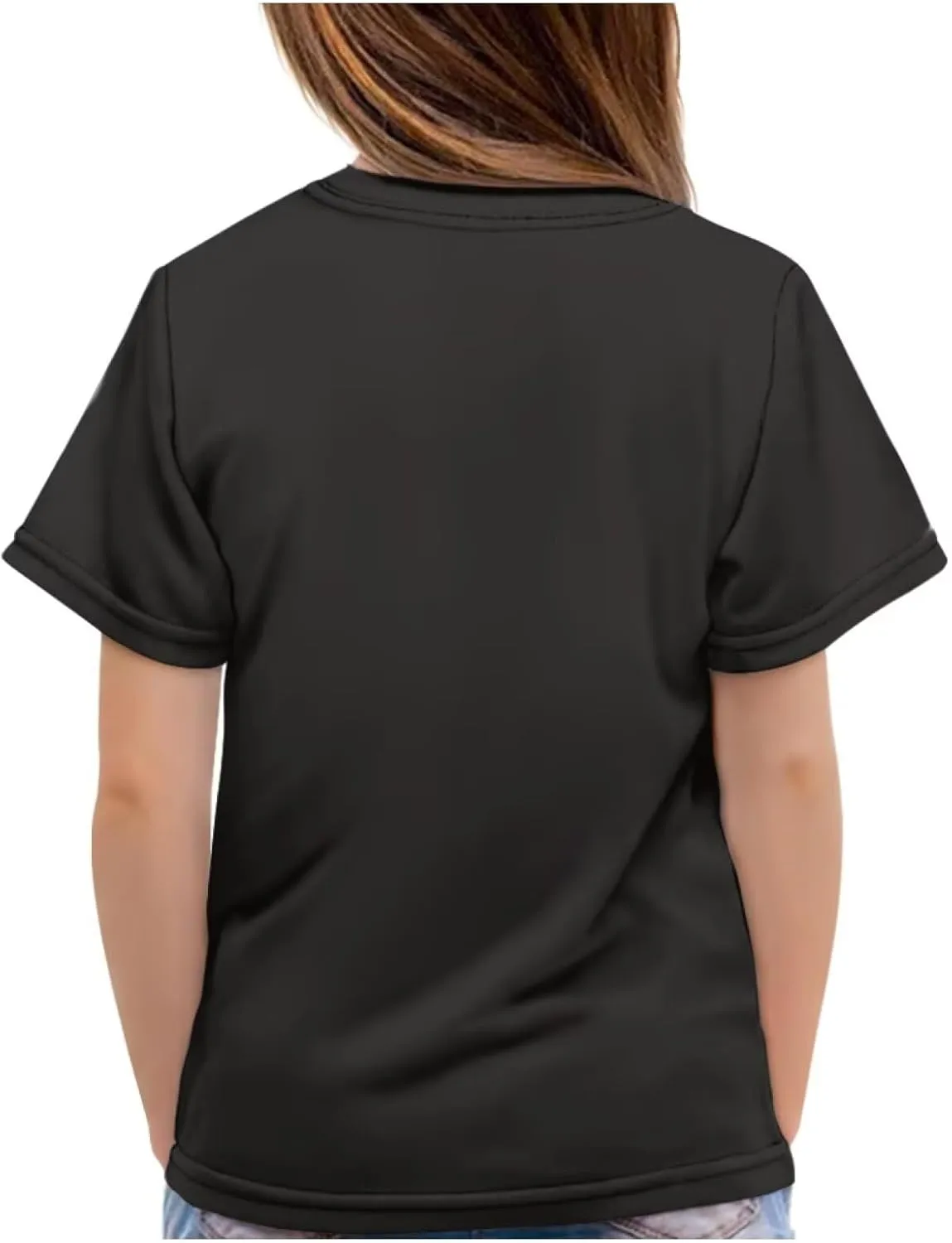 Xhuibop Kids Tshirts Girls Boys 3-16 Years Summer Clothes for Teens Loose Fitting Tops