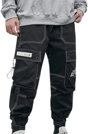 XYXIONGMAO Streetwear Harem Pants for Men Hip Hop Techwear Pants Loose Overalls Casual Function Multi-Pocket Trousers