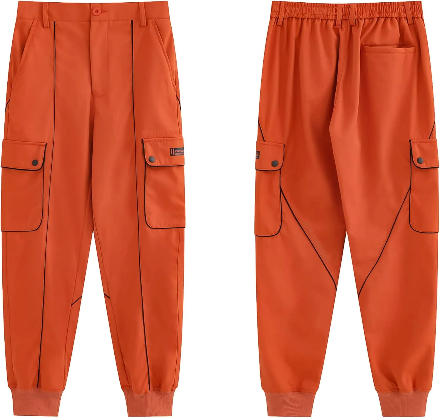 XYXIONGMAO Streetwear Hip Hop Cargo Joggers Pants for Men Casual Pants Loose Multi-Pocket Outdoor Sports Harem Overalls