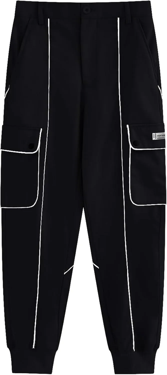 XYXIONGMAO Streetwear Hip Hop Cargo Joggers Pants for Men Casual Pants Loose Multi-Pocket Outdoor Sports Harem Overalls