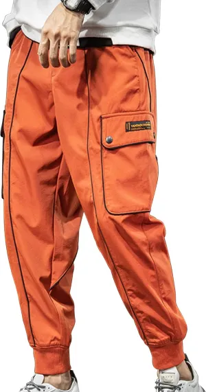 XYXIONGMAO Streetwear Hip Hop Cargo Joggers Pants for Men Casual Pants Loose Multi-Pocket Outdoor Sports Harem Overalls